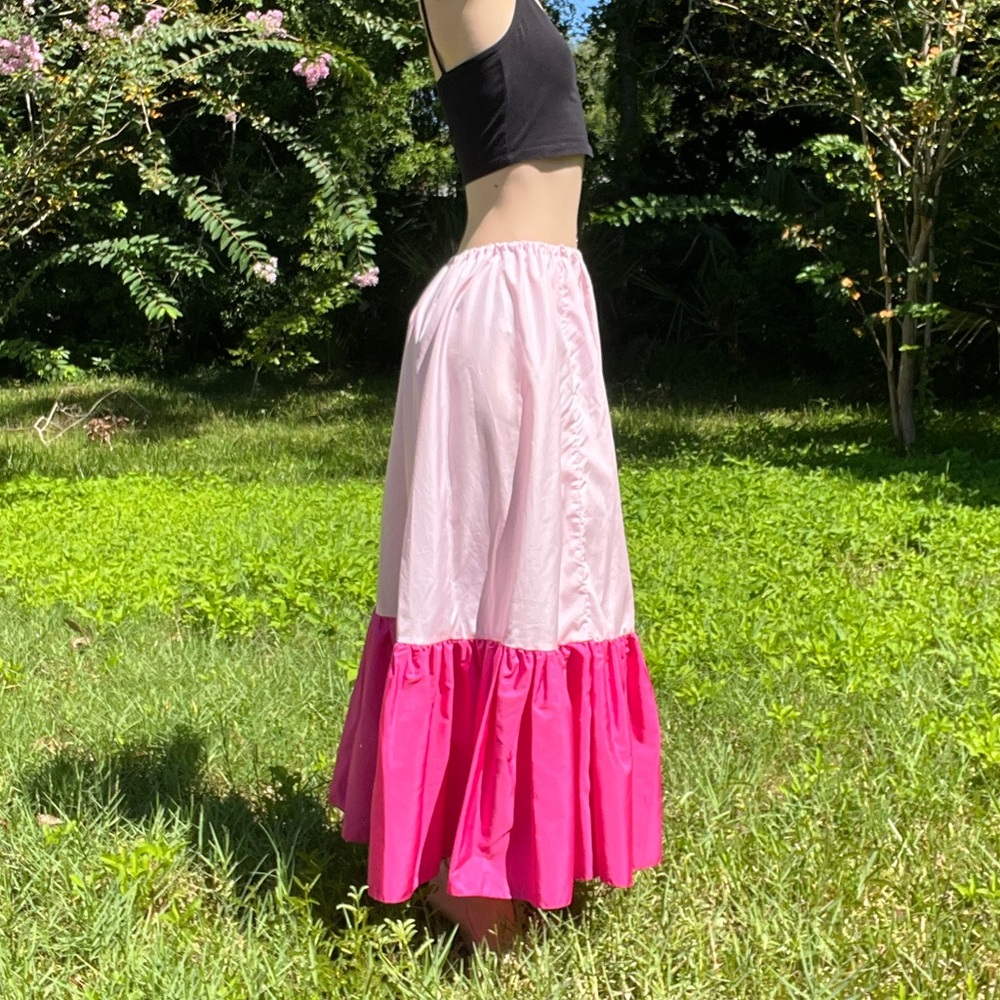 3/$30 Color Block Maxi Skirt - Picture 3 of 4